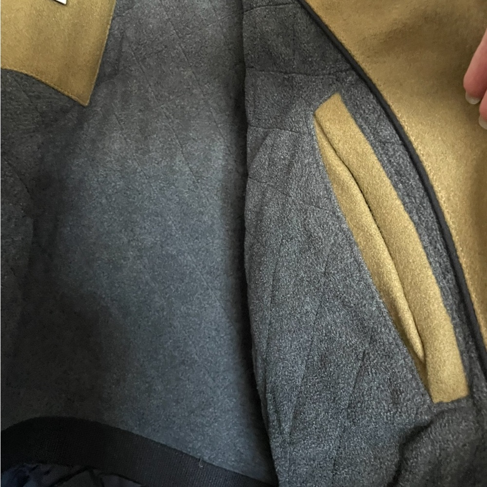 Old Navy Men's Wool Blend Tan Jacket - Picture 4 of 7
